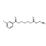 CAS#: 898777-33-8, Ethyl 7-(3-iodophenyl)-7-oxoheptanoate