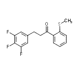 CAS 登录号：898777-82-7， 1-[2-(甲硫基)苯基]-3-(3,4,5-三氟苯基)-1-丙酮