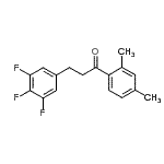 CAS 登录号：898778-00-2， 1-(2,4-二甲基苯基)-3-(3,4,5-三氟苯基)-1-丙酮