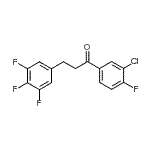 CAS 登录号：898778-21-7， 1-(3-氯-4-氟苯基)-3-(3,4,5-三氟苯基)-1-丙酮