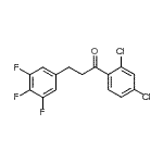 CAS 登录号：898778-54-6， 1-(2,4-二氯苯基)-3-(3,4,5-三氟苯基)-1-丙酮