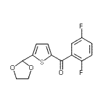 CAS#: 898778-78-4, (2,5-Difluorophenyl)[5-(1,3-dioxolan-2-yl)-2-thienyl]methanone