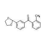 CAS#: 898778-81-9, [3-(1,3-Dioxolan-2-yl)phenyl](2-methylphenyl)methanone