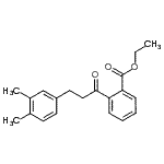 CAS 登录号：898778-99-9， 乙基2-[3-(3,4-二甲基苯基)丙酰]苯甲酸酯