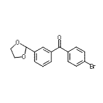CAS 登录号：898779-18-5， (4-溴苯基)[3-(1,3-二氧戊环-2-基)苯基]甲酮