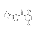 CAS#: 898779-36-7, (2,5-Dimethylphenyl)[3-(1,3-dioxolan-2-yl)phenyl]methanone