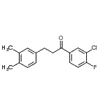 CAS 登录号：898779-55-0， 1-(3-氯-4-氟苯基)-3-(3,4-二甲基苯基)-1-丙酮