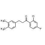CAS 登录号：898779-69-6， 1-(2-氯-4-氟苯基)-3-(3,4-二甲基苯基)-1-丙酮