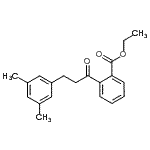 CAS 登录号：898780-32-0， 乙基2-[3-(3,5-二甲基苯基)丙酰]苯甲酸酯