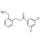 CAS#: 898780-37-5, 1-(3-Chloro-5-fluorophenyl)-3-[2-(methylsulfanyl)phenyl]-1-propanone