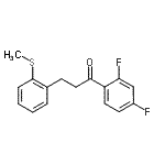 CAS 登录号：898780-57-9， 1-(2,4-二氟苯基)-3-[2-(甲硫基)苯基]-1-丙酮