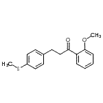 CAS 登录号：898780-81-9， 1-(2-甲氧基苯基)-3-[4-(甲硫基)苯基]-1-丙酮