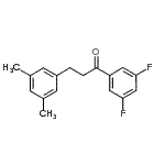 CAS 登录号：898781-16-3， 1-(3,5-二氟苯基)-3-(3,5-二甲基苯基)-1-丙酮