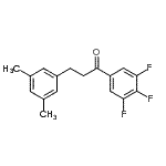 CAS 登录号：898781-19-6， 3-(3,5-二甲基苯基)-1-(3,4,5-三氟苯基)-1-丙酮