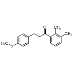 CAS 登录号：898781-21-0， 1-(2,3-二甲基苯基)-3-[4-(甲硫基)苯基]-1-丙酮