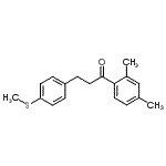 CAS 登录号：898781-24-3， 1-(2,4-二甲基苯基)-3-[4-(甲硫基)苯基]-1-丙酮