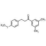 CAS 登录号：898781-36-7， 1-(3,5-二甲基苯基)-3-[4-(甲硫基)苯基]-1-丙酮
