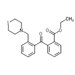 CAS 登录号：898781-60-7， 乙基2-[2-(4-硫代吗啉基甲基)苯甲酰基]苯甲酸酯