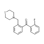 CAS 登录号：898782-02-0， (2-氟苯基)[2-(4-硫代吗啉基甲基)苯基]甲酮