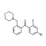 CAS#: 898782-14-4, (4-Bromo-2-fluorophenyl)[2-(4-thiomorpholinylmethyl)phenyl]methanone