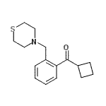 CAS#: 898782-54-2, Cyclobutyl[2-(4-thiomorpholinylmethyl)phenyl]methanone