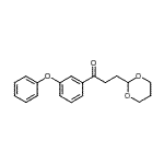 CAS 登录号：898782-88-2， 3-(1,3-二恶烷-2-基)-1-(3-苯氧基苯基)-1-丙酮