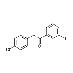CAS 登录号：898784-07-1， 2-(4-氯苯基)-1-(3-碘苯基)乙酮