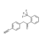 CAS#: 898784-57-1, 4-{2-Oxo-2-[2-(trifluoromethyl)phenyl]ethyl}benzonitrile