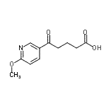 CAS 登录号：898784-58-2， 5-(6-甲氧基-3-吡啶基)-5-氧代戊酸