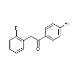 CAS 登录号：898784-65-1， 1-(4-溴苯基)-2-(2-氟苯基)乙酮
