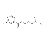 CAS#: 898785-36-9, 1-(2-Chloro-4-pyridinyl)-1,6-heptanedione