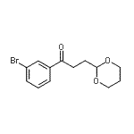 CAS#: 898785-68-7, 1-(3-Bromophenyl)-3-(1,3-dioxan-2-yl)-1-propanone