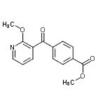 CAS 登录号：898785-85-8， 甲基4-[(2-甲氧基-3-吡啶基)羰基]苯甲酸酯