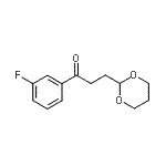 CAS 登录号：898786-00-0， 3-(1,3-二恶烷-2-基)-1-(3-氟苯基)-1-丙酮