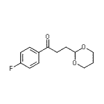 CAS 登录号：898786-02-2， 3-(1,3-二恶烷-2-基)-1-(4-氟苯基)-1-丙酮