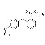 CAS 登录号：898786-03-3， 甲基2-[(6-甲氧基-3-吡啶基)羰基]苯甲酸酯