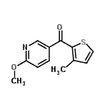 CAS#: 898786-11-3, (6-Methoxy-3-pyridinyl)(3-methyl-2-thienyl)methanone