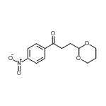 CAS 登录号：898786-24-8， 3-(1,3-二恶烷-2-基)-1-(4-硝基苯基)-1-丙酮