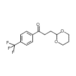 CAS 登录号：898786-59-9， 3-(1,3-二恶烷-2-基)-1-[4-(三氟甲基)苯基]-1-丙酮