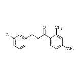 CAS 登录号：898787-04-7， 3-(3-氯苯基)-1-(2,4-二甲基苯基)-1-丙酮