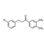 CAS 登录号：898787-12-7， 3-(3-氯苯基)-1-(3,4-二甲基苯基)-1-丙酮