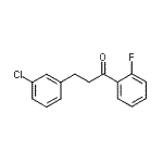 CAS 登录号：898787-24-1， 3-(3-氯苯基)-1-(2-氟苯基)-1-丙酮