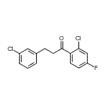 CAS 登录号：898787-32-1， 1-(2-氯-4-氟苯基)-3-(3-氯苯基)-1-丙酮