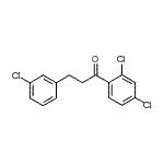 CAS 登录号：898787-36-5， 3-(3-氯苯基)-1-(2,4-二氯苯基)-1-丙酮