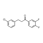CAS#: 898787-44-5, 3-(3-Chlorophenyl)-1-(3,4-difluorophenyl)-1-propanone