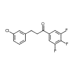 CAS 登录号：898787-48-9， 3-(3-氯苯基)-1-(3,4,5-三氟苯基)-1-丙酮
