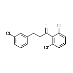 CAS 登录号：898787-50-3， 3-(3-氯苯基)-1-(2,6-二氯苯基)-1-丙酮