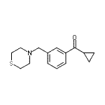 CAS#: 898788-05-1, Cyclopropyl[3-(4-thiomorpholinylmethyl)phenyl]methanone