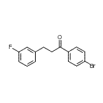 CAS#: 898789-05-4, 1-(4-Bromophenyl)-3-(3-fluorophenyl)-1-propanone
