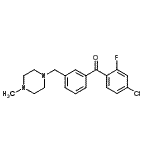 CAS#: 898789-18-9, (4-Chloro-2-fluorophenyl){3-[(4-methyl-1-piperazinyl)methyl]phenyl}methanone